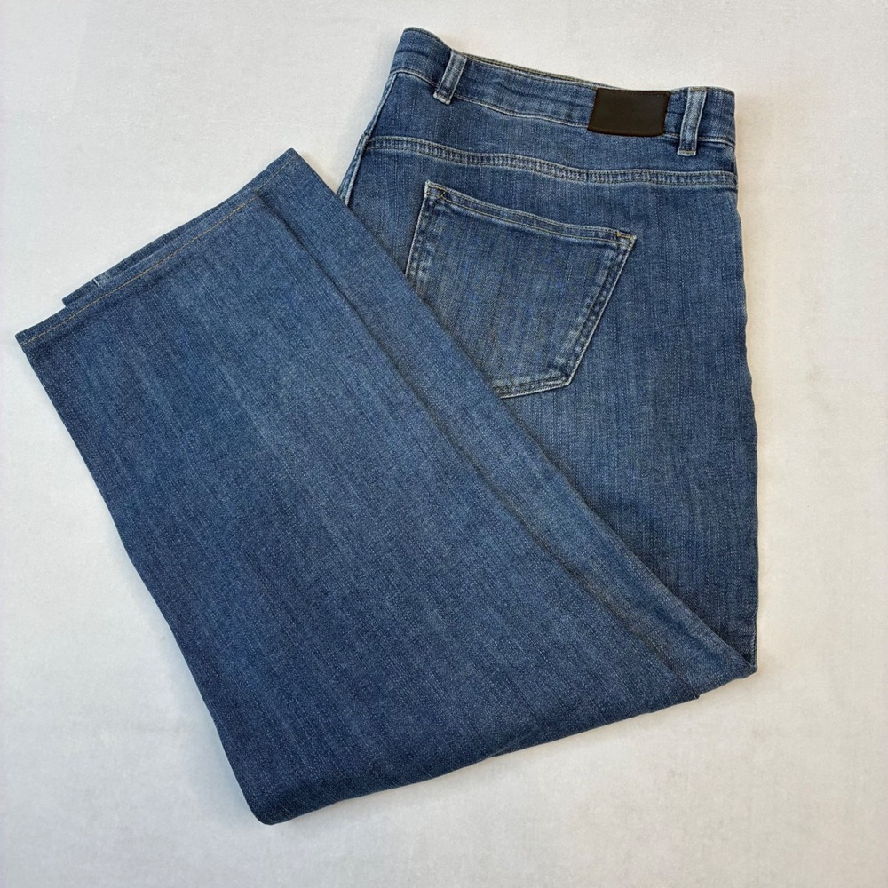 Peter Millar Crown Crafted Jeans Men 40x29 Blue Tailored Fit 2-Way Stretch Denim